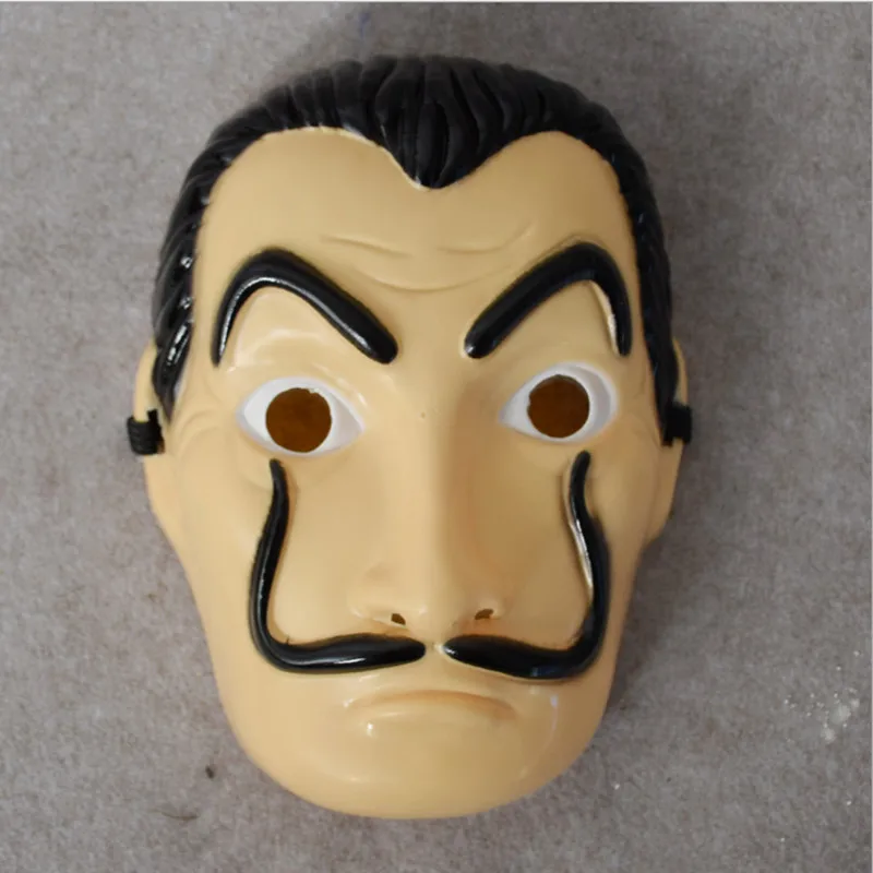 Dali пластиковая маска для хеллоуина бумажный дом La Casa De Papel украшение косплея