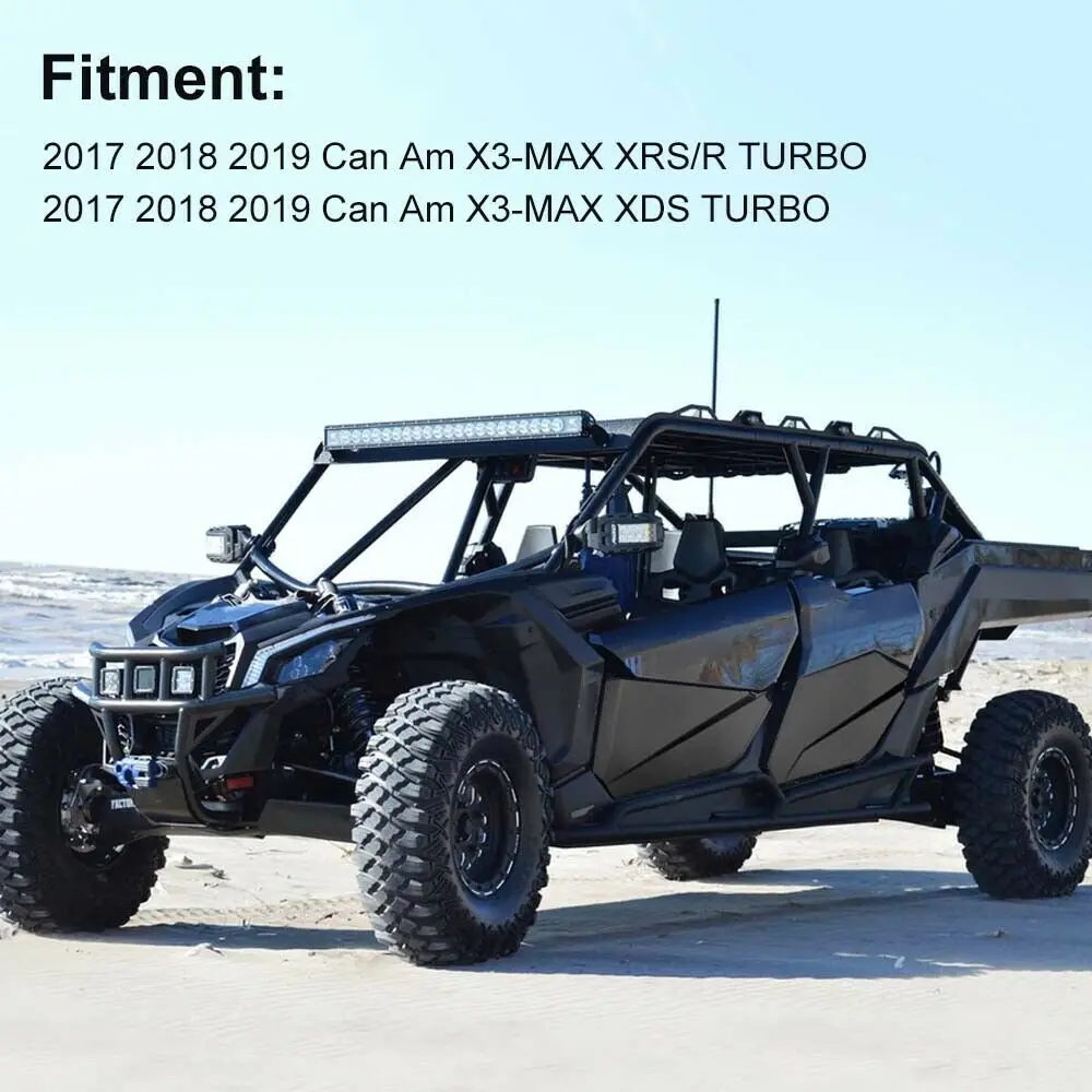 KEMIMOTO 4 шт. передние и задние нижние двери панели вставки работает для Can Am Maverick X3 Max- 715003751