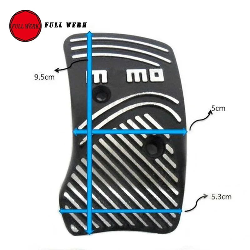 3 шт./компл. Универсальная крышка тормозной колодки из алюминиевого сплава для