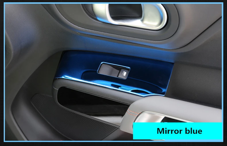 Подходит для Citroen C5 Aircross межкомнатный дверной стеклоподъемник переключатель подлокотник панель из нержавеющей стали декоративная крышка планки 4 шт