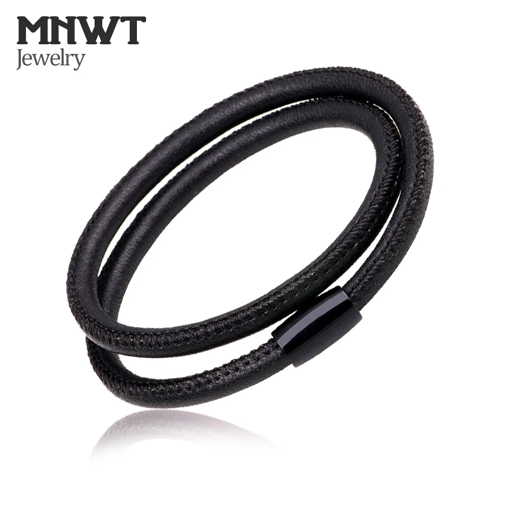 Модный магнитный браслет MNWT из овечьей кожи для мужчин и женщин с шармами простой