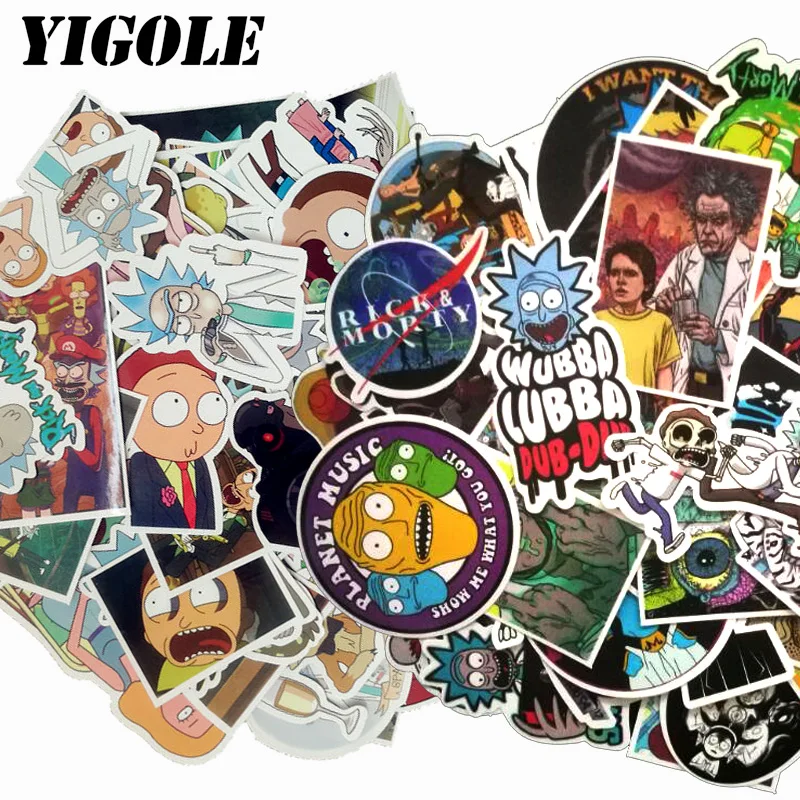 100 шт./лот новые огурцы американская драма Рик и Морти забавные наклейки s ПВХ