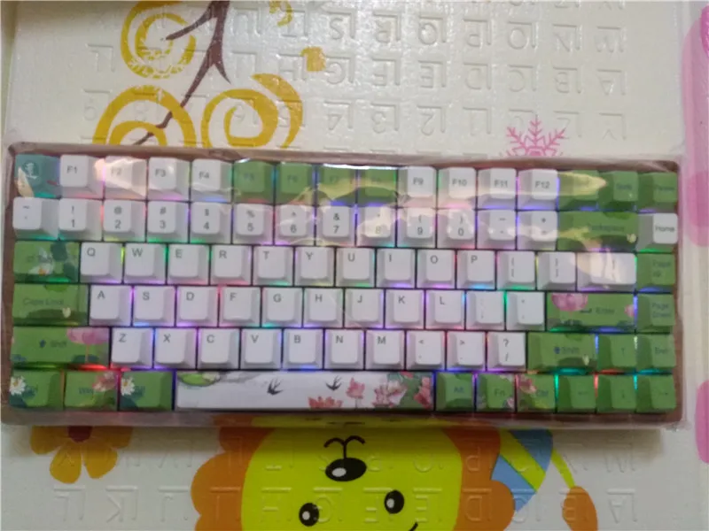 UPS GK84 Bluetooth механическая клавиатура cherry RGB mx коричневый скорость синий мини 84 коробка переключатель игровая клавиатура краситель sub PBT keycap