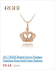 Серьги-гвоздики ROXI для женщин, модное ювелирное изделие, женские серьги с синими кристаллами, серьги цвета розового золота, серьги mujer moda, серьги-гвоздики