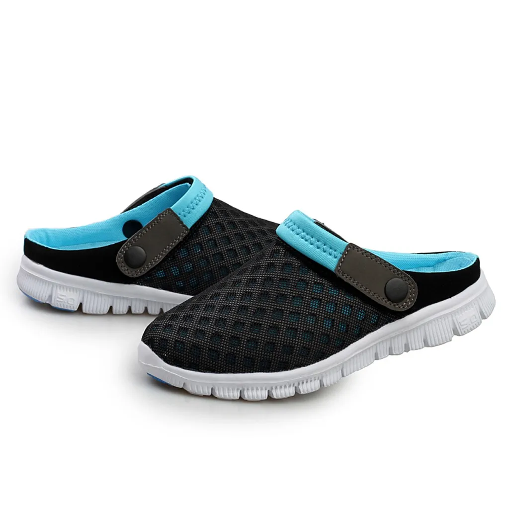 SAGACE Men Women Casual Shoes Couple Beach Sandal Mesh Breathable Flip Flops Shoes Shoes Sandles Sandals New Shoes Jul1