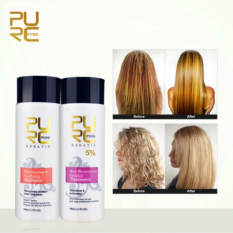 PURC Hiar уход выпрямление волос ремонт и повреждения продукты очищающий шампунь