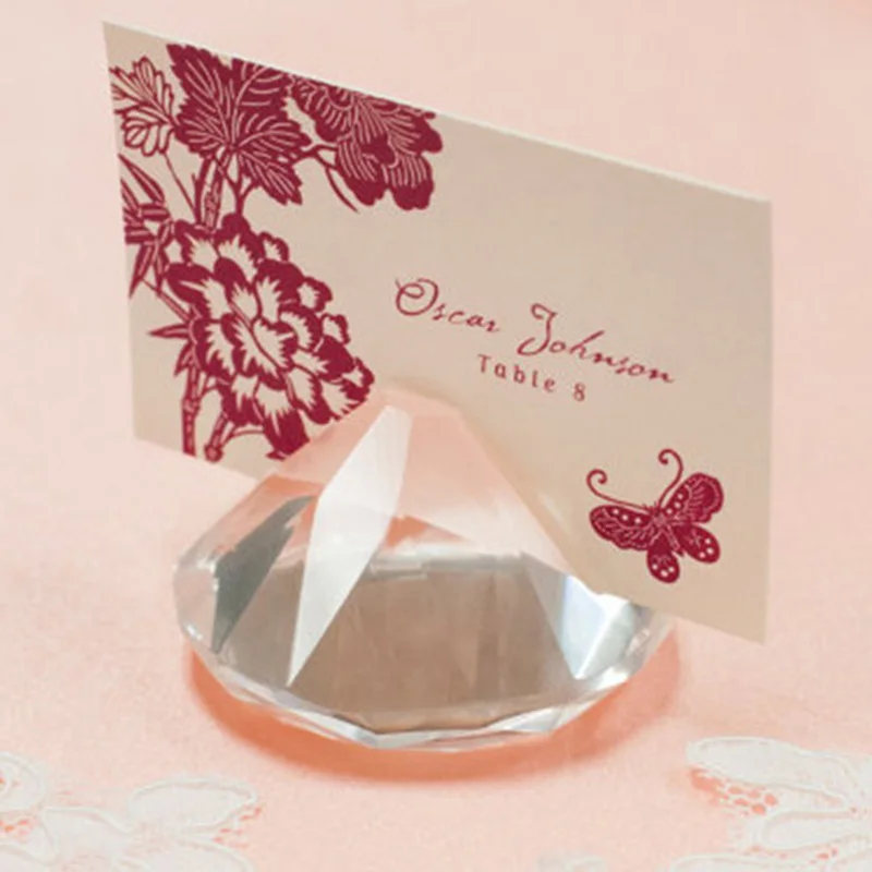 12 шт./лот свадебные подарки хрустальный держатель для карт сувениры украшения