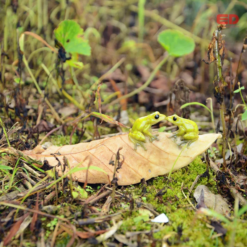 Коллекция на каждый день микро мини животные садовая Статуэтка фигурки лягушка