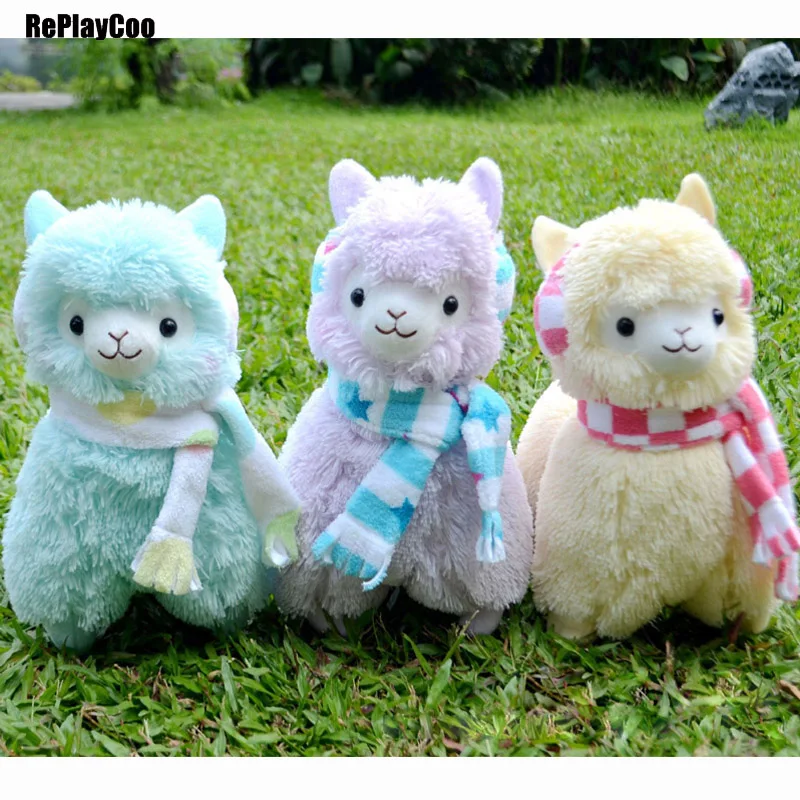 45 см/18 дюймов Kawaii Альпака настоящая жизнь плюшевые игрушки Alpacasso чучела в виде