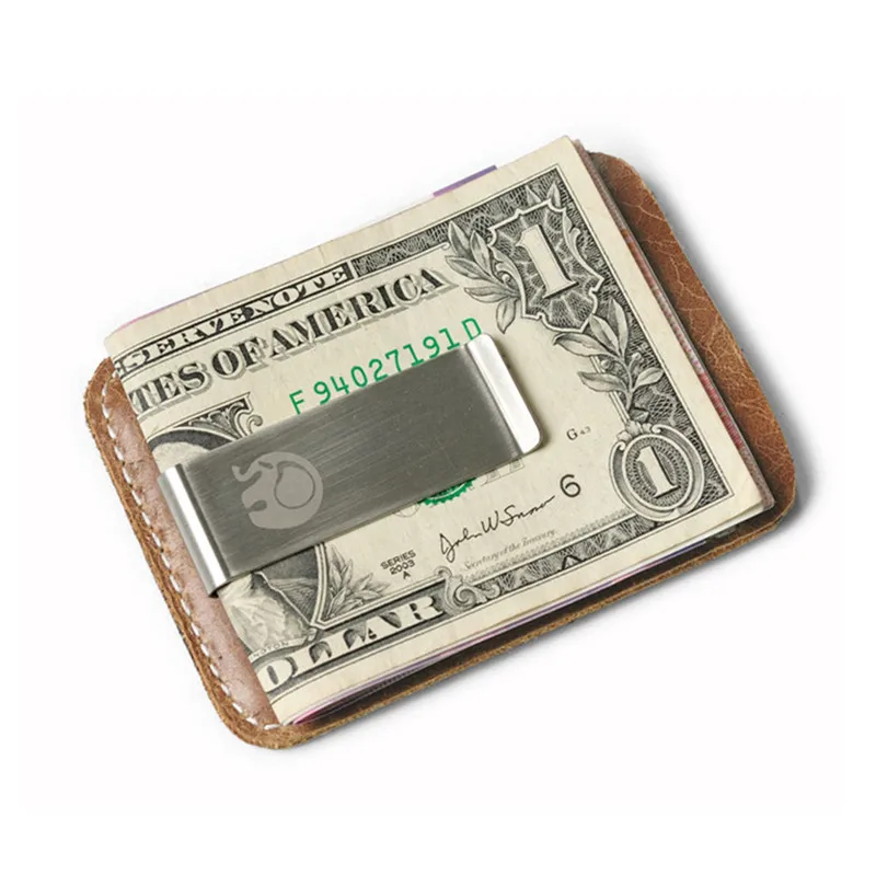 Повседневный мужской кошелек из натуральной кожи Мужской Двойной короткий