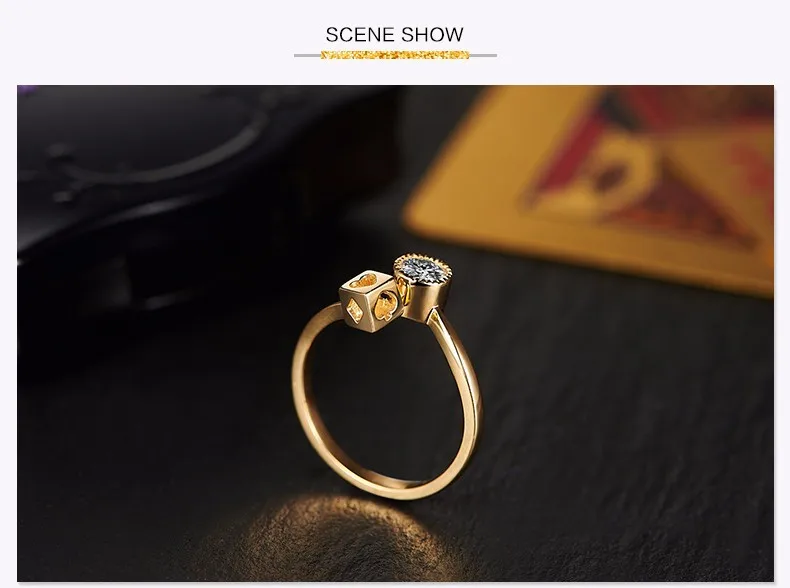 Ювелирные изделия Moissanite 18K золотые кольца для женщин 0.3ct сертифицированные De/LC помолвки оригинальные кольца с изображением покера Роскошные Фэнтези солин озеро