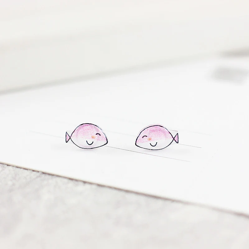 Женские серьги гвоздики в виде животных 1 пара|Серьги-гвоздики| |