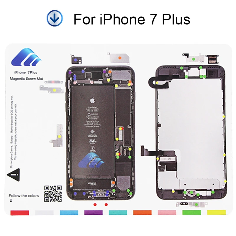 UANME cm 12 шт./лот Профессиональный магнитный коврик для винтов iPhone 5/5c/5s/6/6 Plus/6s/6s