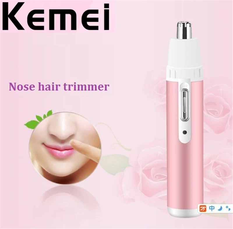 Kemei Женская бритва 4 в 1 перезаряжаемая Groomer триммер для лица носа бровей Машинка