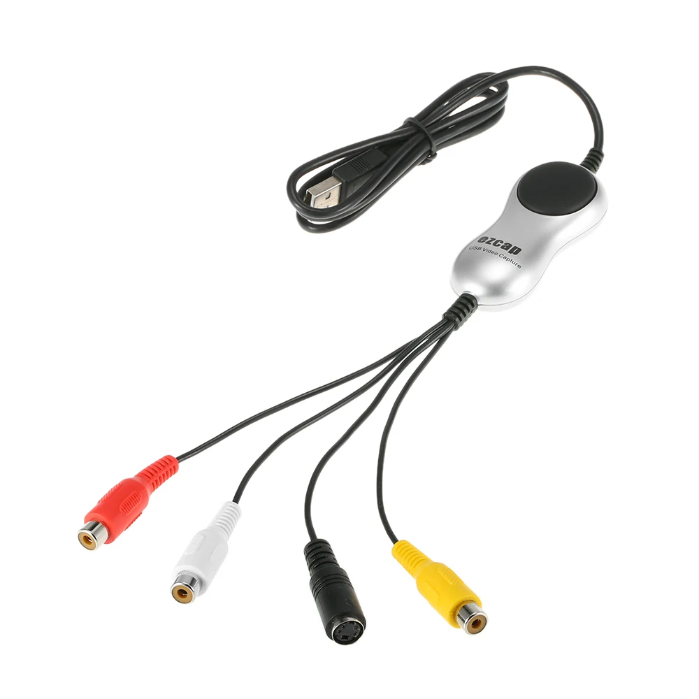 Win10 USB 2,0 HD Карта видеозахвата DVD VHS адаптер DVR рекордер Конвертация аналогового видео аудио в цифровой для Windows 10 8,1 7 Win7