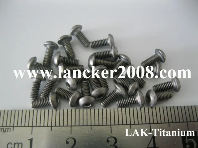 M2 * 4 6 8 10 12 16 Шестигранная розетка круглая/кнопка головка титановый винт Gr2