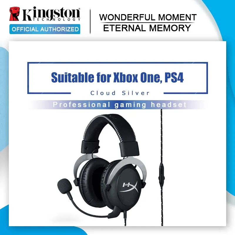 Игровая гарнитура Kingston HyperX Cloud Silver игровая наушники с микрофоном Новое