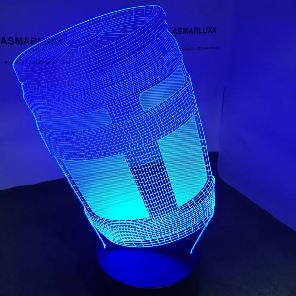 Chug твердого английского фарфора 3D светодиодный светильник USB ночник лампа OEM ODM