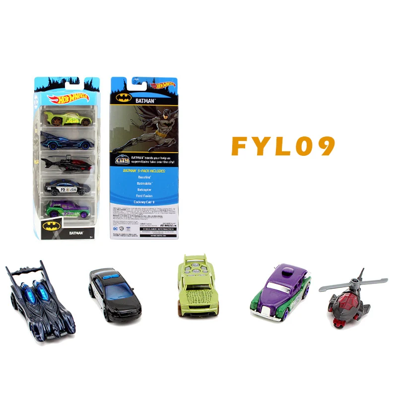 FYL09 5 шт./лот Hotwheels 1: 64 спортивный автомобиль набор металлический материал тело гоночный автомобиль коллекция сплав автомобиль подарок для ребенка горячие колеса 1806 - Цвет: FYL09