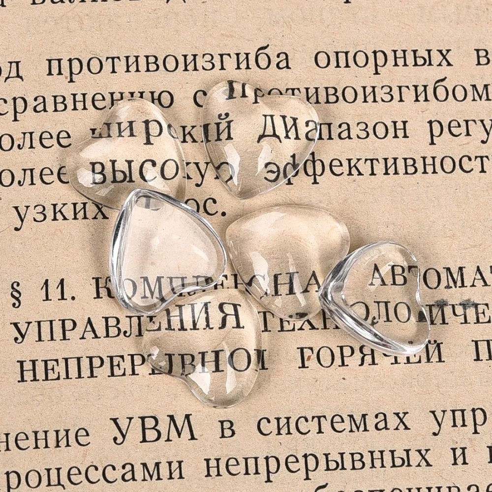 Сердце прозрачное кабошон прозрачное стекло для DIY для изготовления украшений вручную Подвески Аксессуары 8 мм 10 мм 12 мм 16 мм 18 мм 25 мм 30 мм