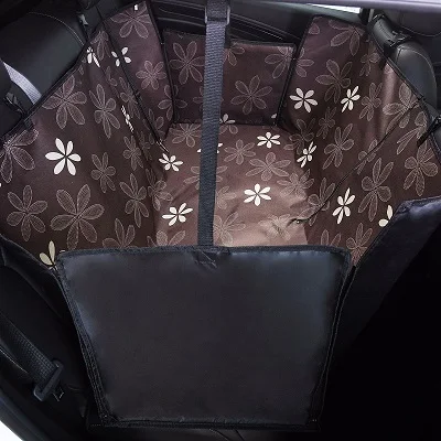 Розовый Модная Автомобильная сумка на заднее сиденье для собаки, чехол на сиденье для автомобиля, для питомца, переноска с рисунком лапы, водонепроницаемый коврик для питомца, гамак, подушка, защита для сиденья - Название цвета: Розовый