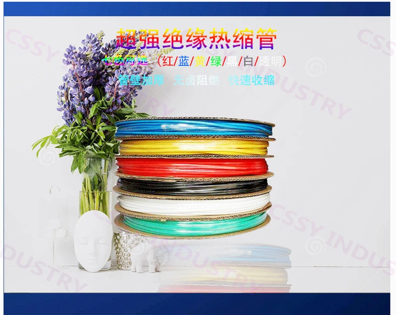 

2M 180.0MM Heat Shrink Tubing Insulation Shrinkable Tube Assortment Electronic Polyolefin Ratio 2:1 Wrap Wire Cable Sleeve