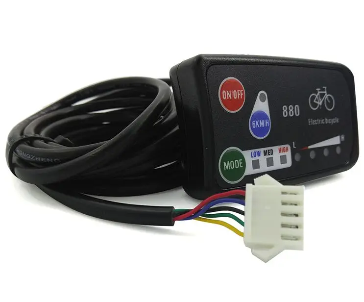 LED890 36V ebike LCD7 LCD8S дисплей Интеллектуальный водонепроницаемый разъем KT LCD8H 24 В 36V48V панель управления Запчасти для электровелосипеда - Цвет: LED890 36V
