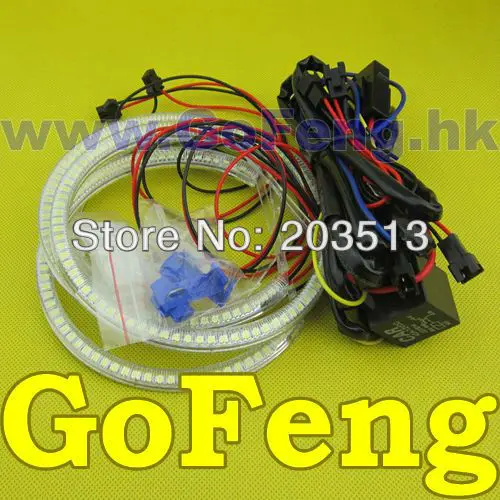 Высококачественное кольцо с белыми и синими светодиодсветодиодный ангельскими