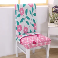 flower chair cover elastic armchair slipcover furniture dinning kithcen seat cover for wedding party office