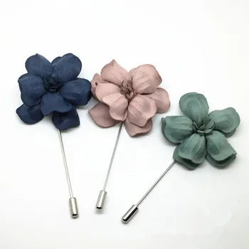10pcs about 75mm Brooch Flower Lapel Pin Three Colors Available