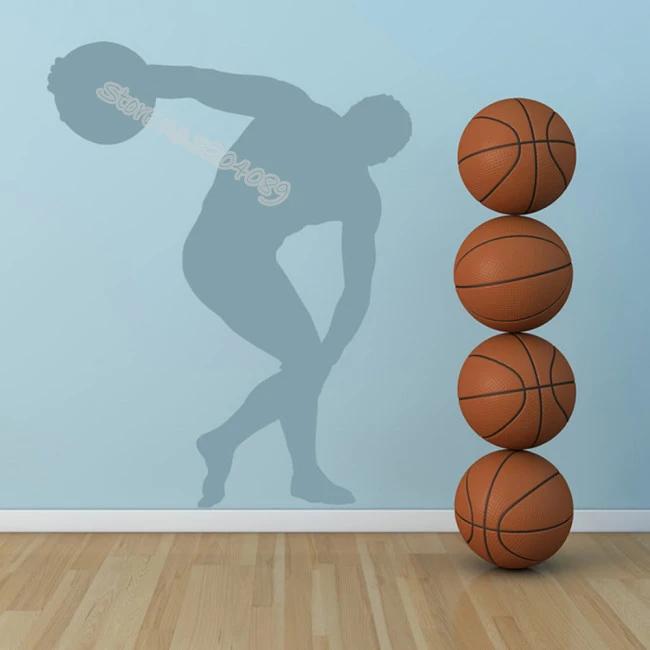 Discus Thrower метательная атлетика Наклейка на стену для фитнеса спортивные