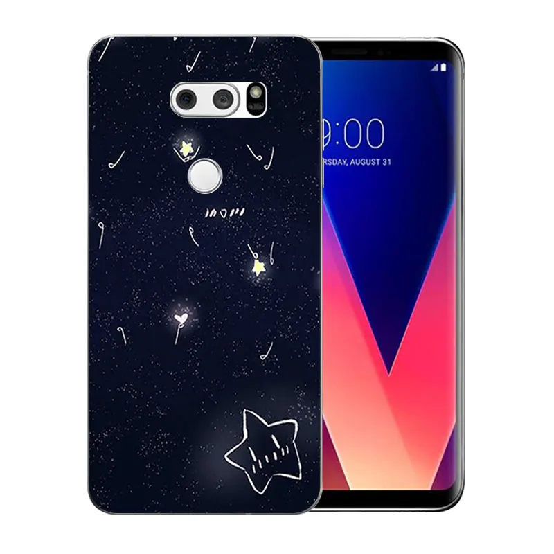 Чехол для телефона LG V30 DIY гримаса шаблон чехол прозрачный силиконовый мягкий TPU