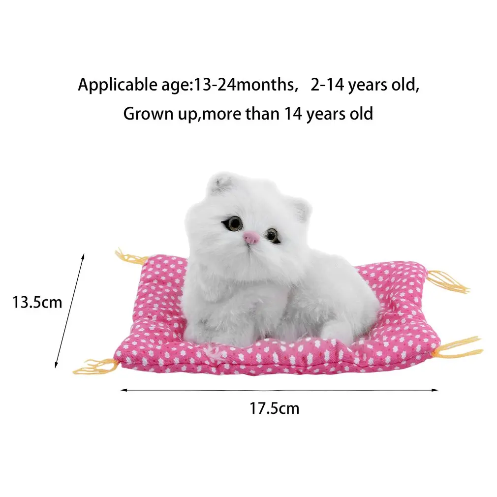 1 шт. мягкие игрушки милая Имитация животных кукла плюшевые спящие кошки со