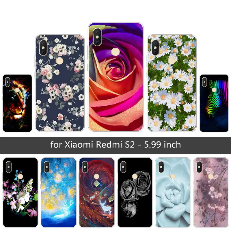 Роскошные чехлы для телефонов Xiaomi Redmi S2 5 99 дюйма прозрачный мягкий силиконовый