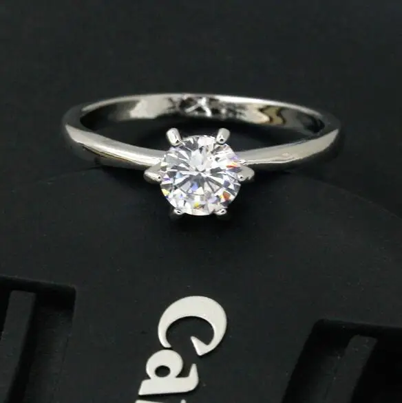 Hot selling Women Clear Zircon Inlaid Wedding Bridal Engagement Party Jewelry Ring | Украшения и аксессуары