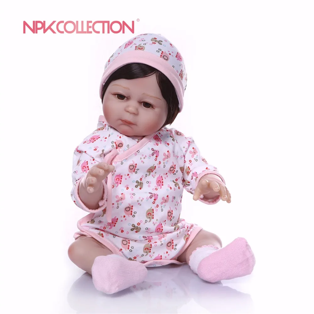 Кукла реборн NPKCOLLECTION силиконовая Милая Реалистичная кукла-младенец для девочек 47
