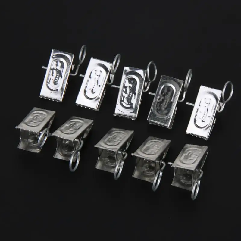 40 шт./компл. зажимы для штор с крючком занавеска окна и душа подвижная из