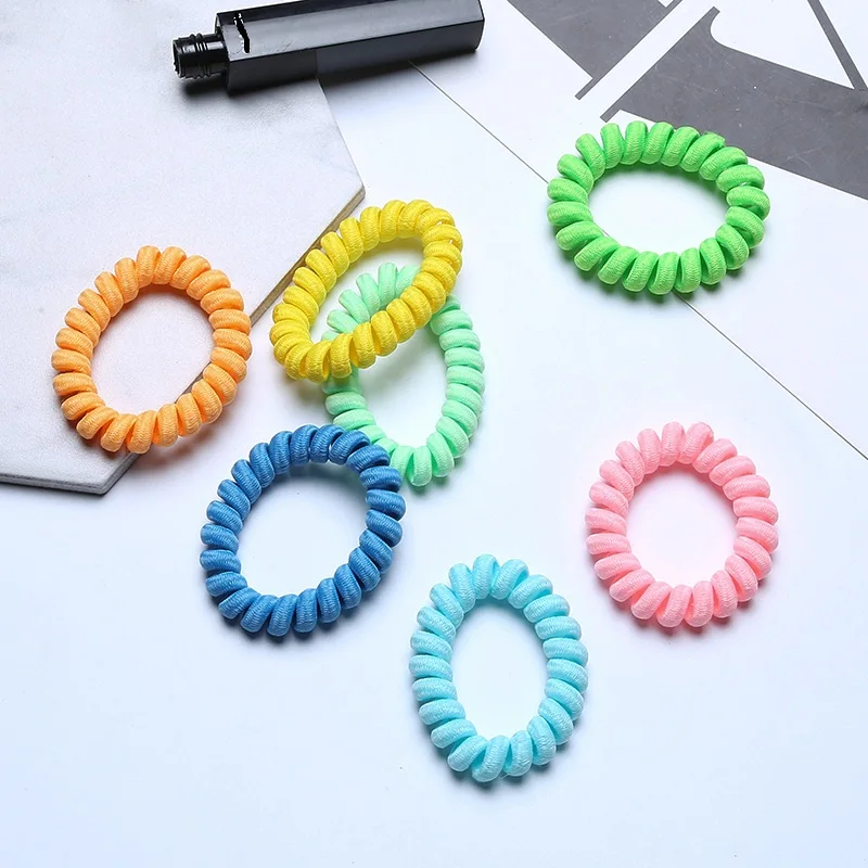 Шнурок для Волос Эластичный телефонный провод весенний дизайн женщин Девушка