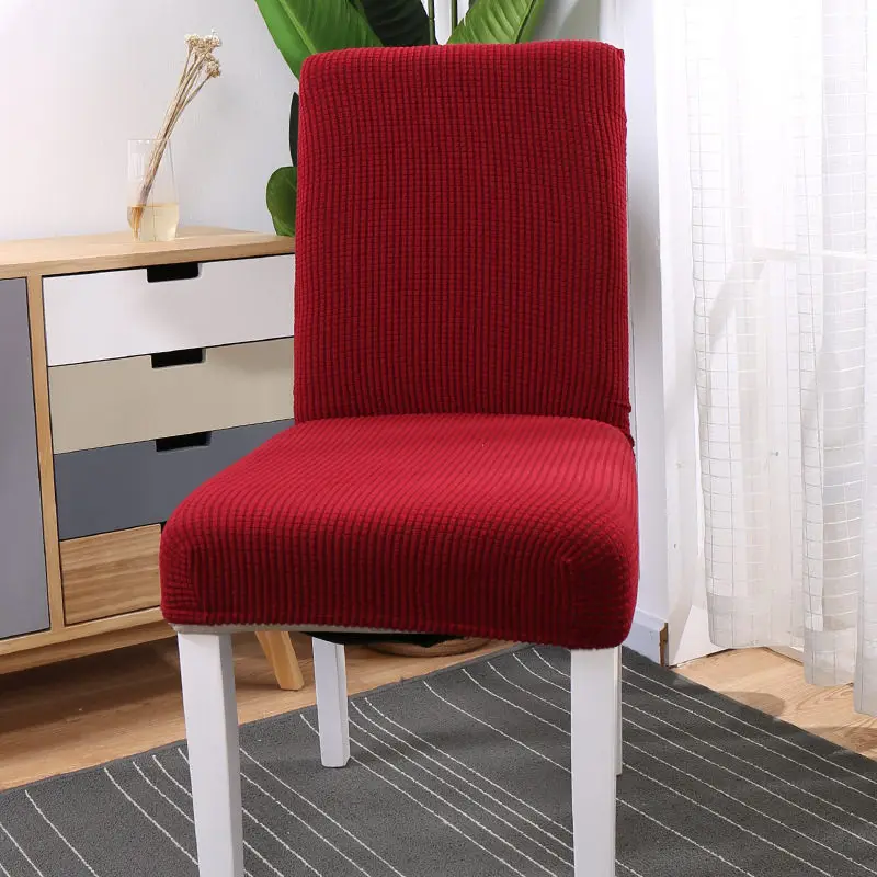 red size M 2 шт. Европейский теплый чехол для стула для столовой Съемный Анти-грязный кухонный Чехол для стула Пастораль гостиничный Чехол для стула чехол для сиденья - Цвет: red size M