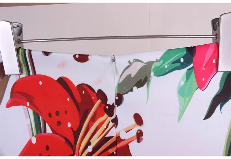 Юбка-карандаш Женская с цветочным принтом повседневная S-4XL | одежда