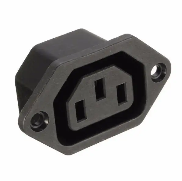 Гнездовой корпус 15A/250V 3PIN 05231 AC IEC C13 C14 встроенный разъем-адаптер сетевой разъем