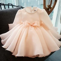 long sleeve baby girl dress baptism dresses for girls 1st year birthday party wedding gown christening baby infant clothing