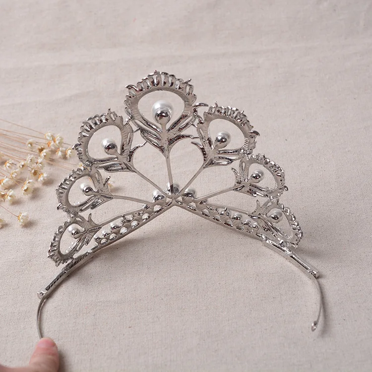 Корона Мисс Вселенная nova princesa Diana coroa de cristal e perola de cabelo acessorios de casamento Хрустальная тиара барочная Корона