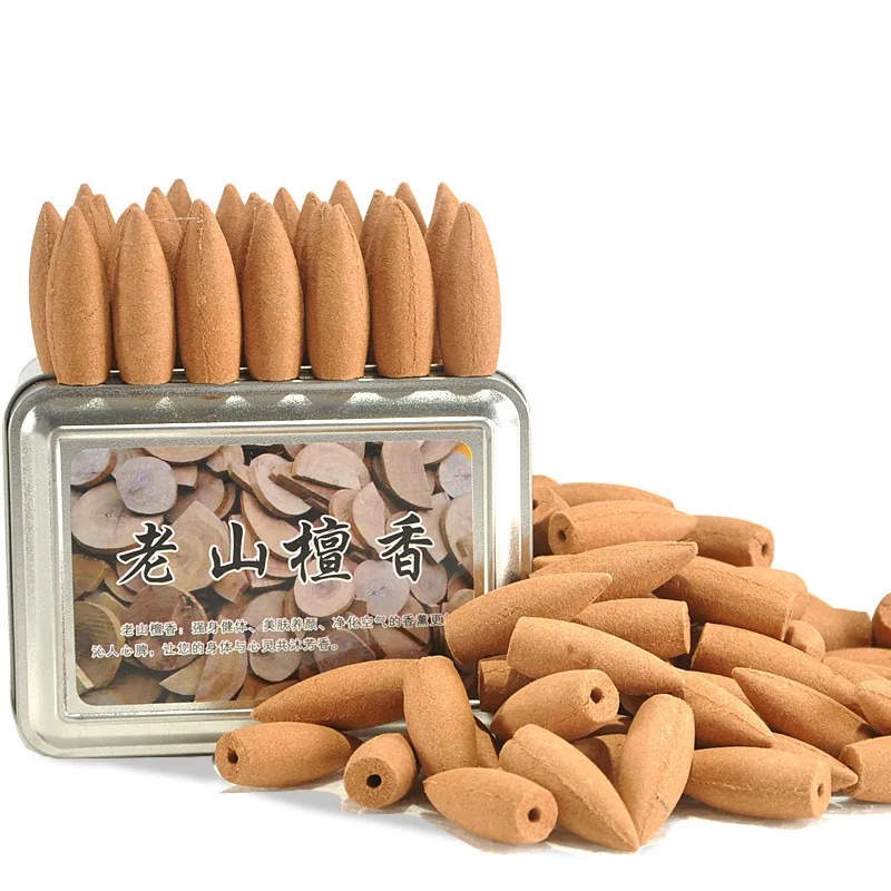 70 шт. в железной коробке большого размера конусы для благовоний с обратным