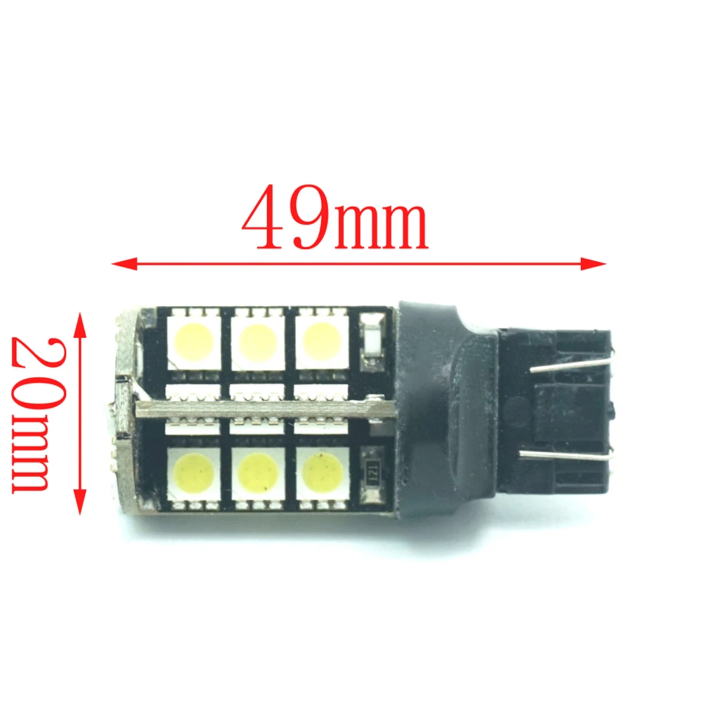 CQD Light 1 х 30 5050 SMD LED T20 7440 7443 W3X16Q W21/5 Вт W21W стоп сигнал поворота лампы Задний фонарь
