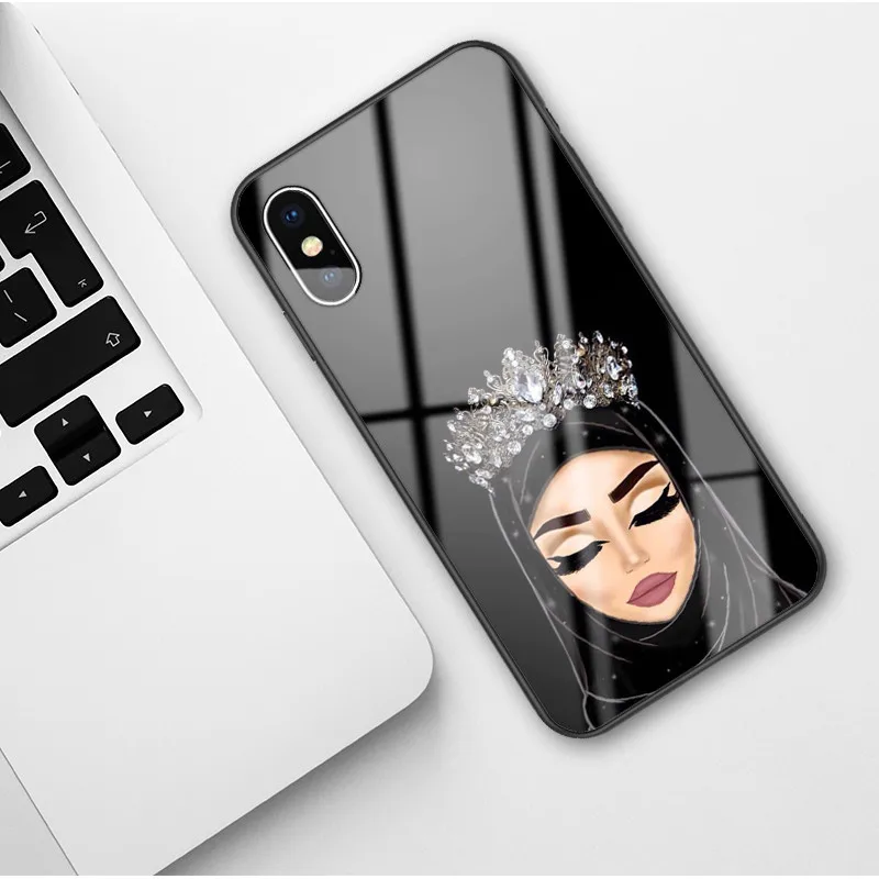 Стеклянный чехол для iPhone X 7 8 10 6 s XS faith Plus роскошный силиконовый