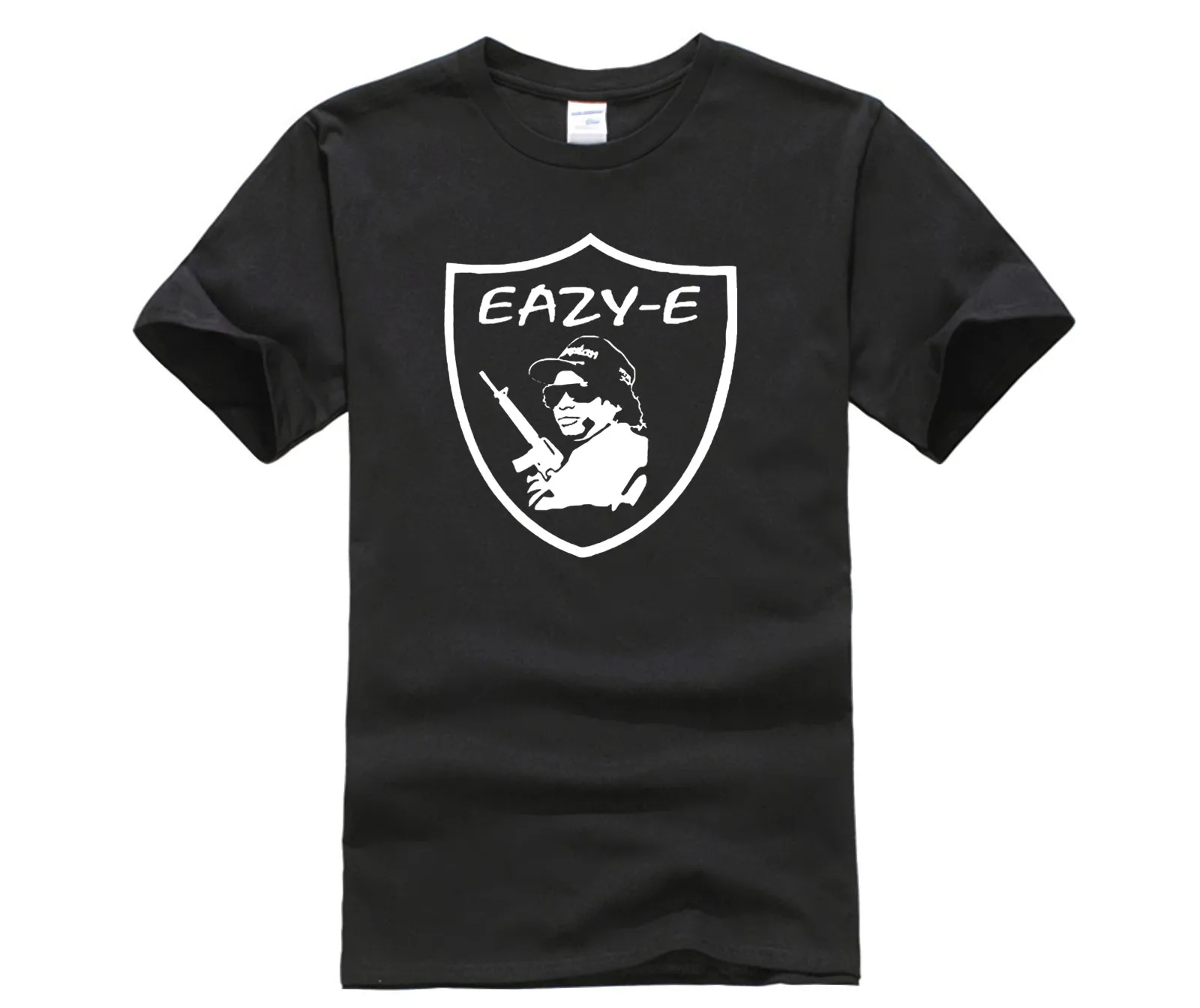 Мужская футболка Eazy E черная Raider Duz It Compton NWA Rap хип хоп все размеры дизайнерская с