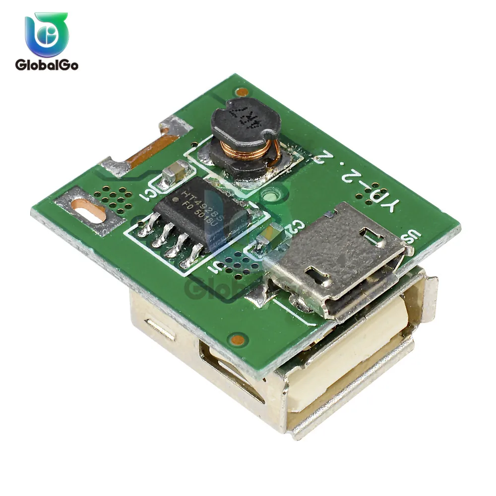 Повышающий Модуль питания USB преобразователь с защитой от зарядки литиевая