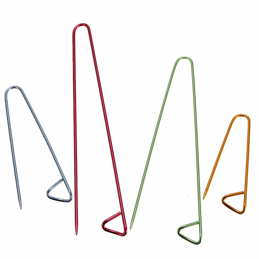 4 шт цветные ткацкое шитье штифты из оксида алюминия безопасные вязаные иглы для