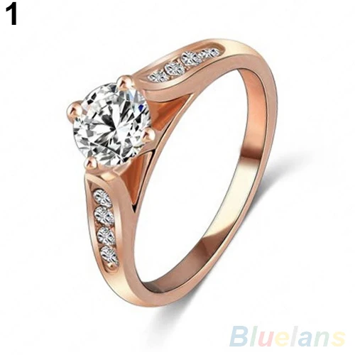 Женское свадебное кольцо из сплава золота 1 p7t|ring ring|ring rose goldrose gold ring |